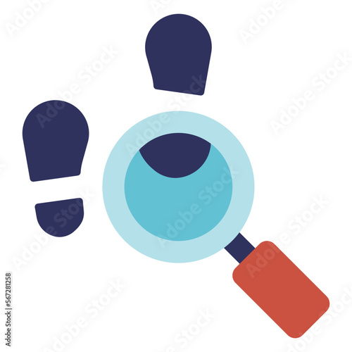 find clue flat illustration