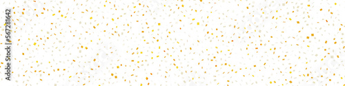 gold confetti on transparent background 3d illustration