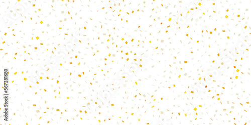 gold confetti on transparent background 3d illustration