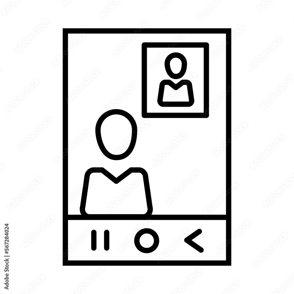 Face time design vector icon Face time design vector icon