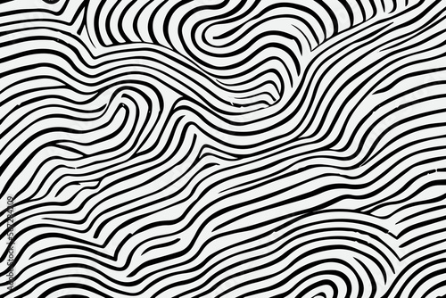 Seamless pattern with hand drawn wavy lines  editable EPS vector format