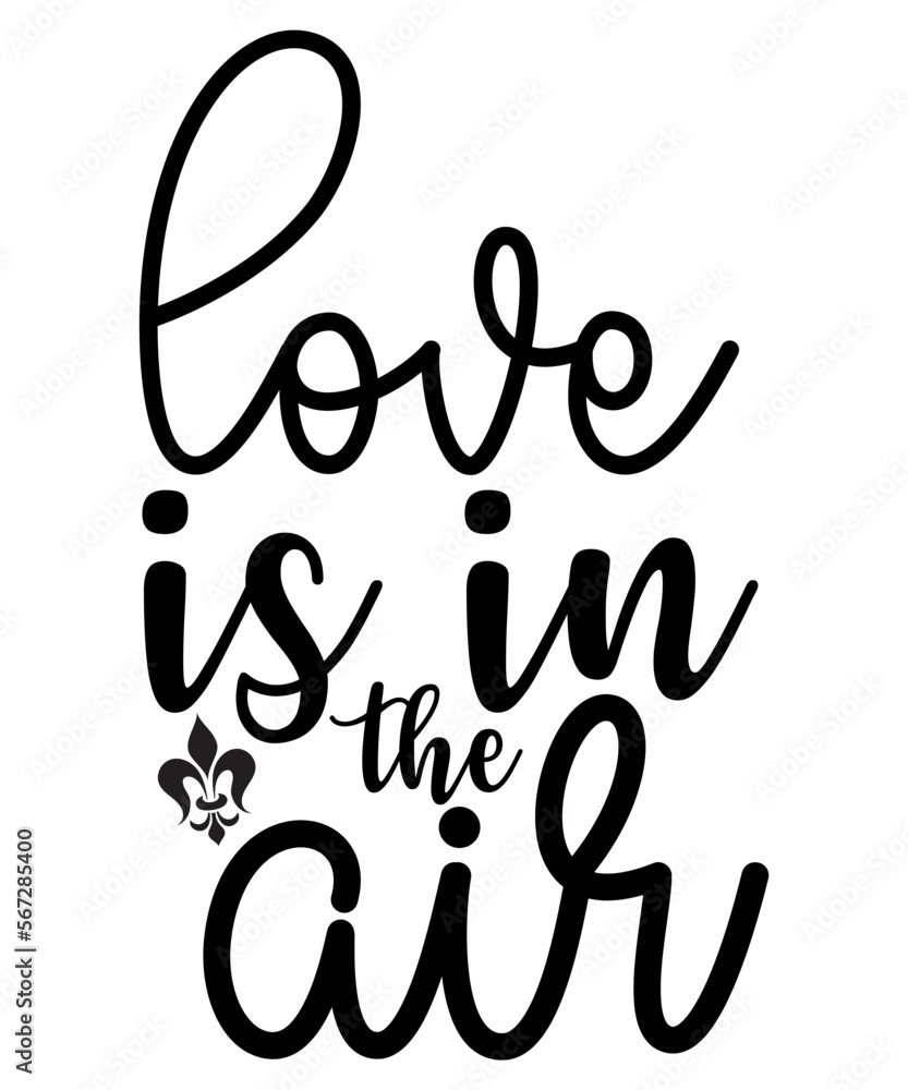 Fototapeta premium Love is in the Air SVG Cut File