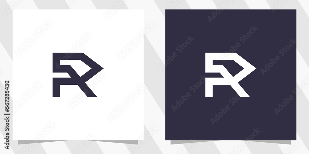 Obraz premium letter r logo design template