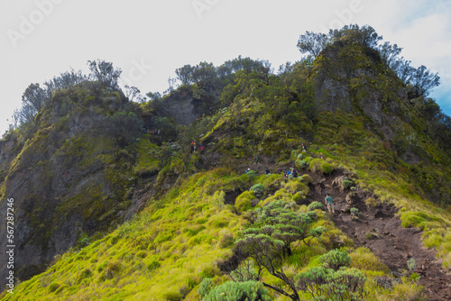 Few steps to the top of Mount Merbabu