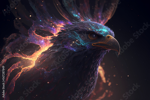 Spirit animal - Eagle, Generative AI © Alcuin