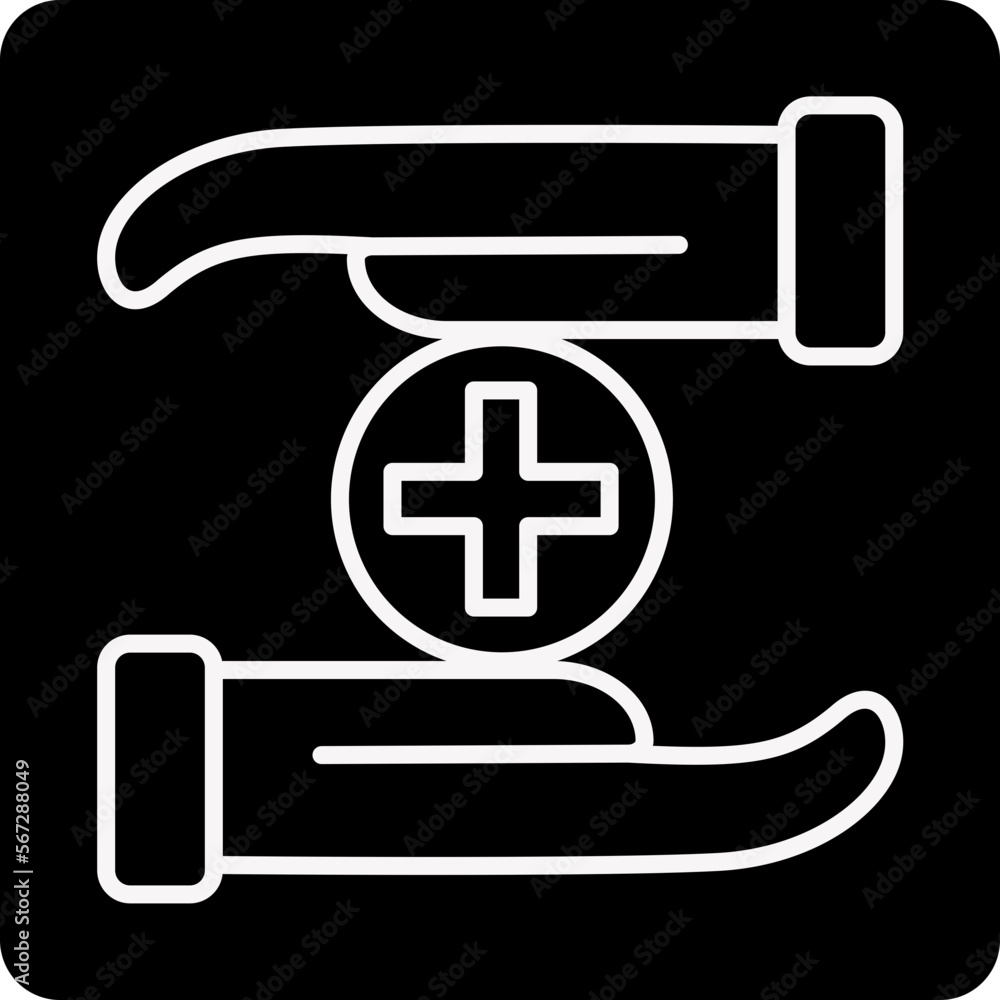 Fototapeta premium solid HEALTH CARE design vector icon
