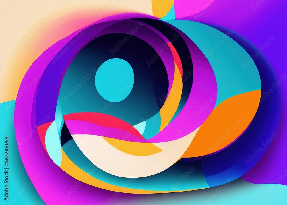 Obraz premium Colorful origami paper as abstract wallpaper background (Generative AI)