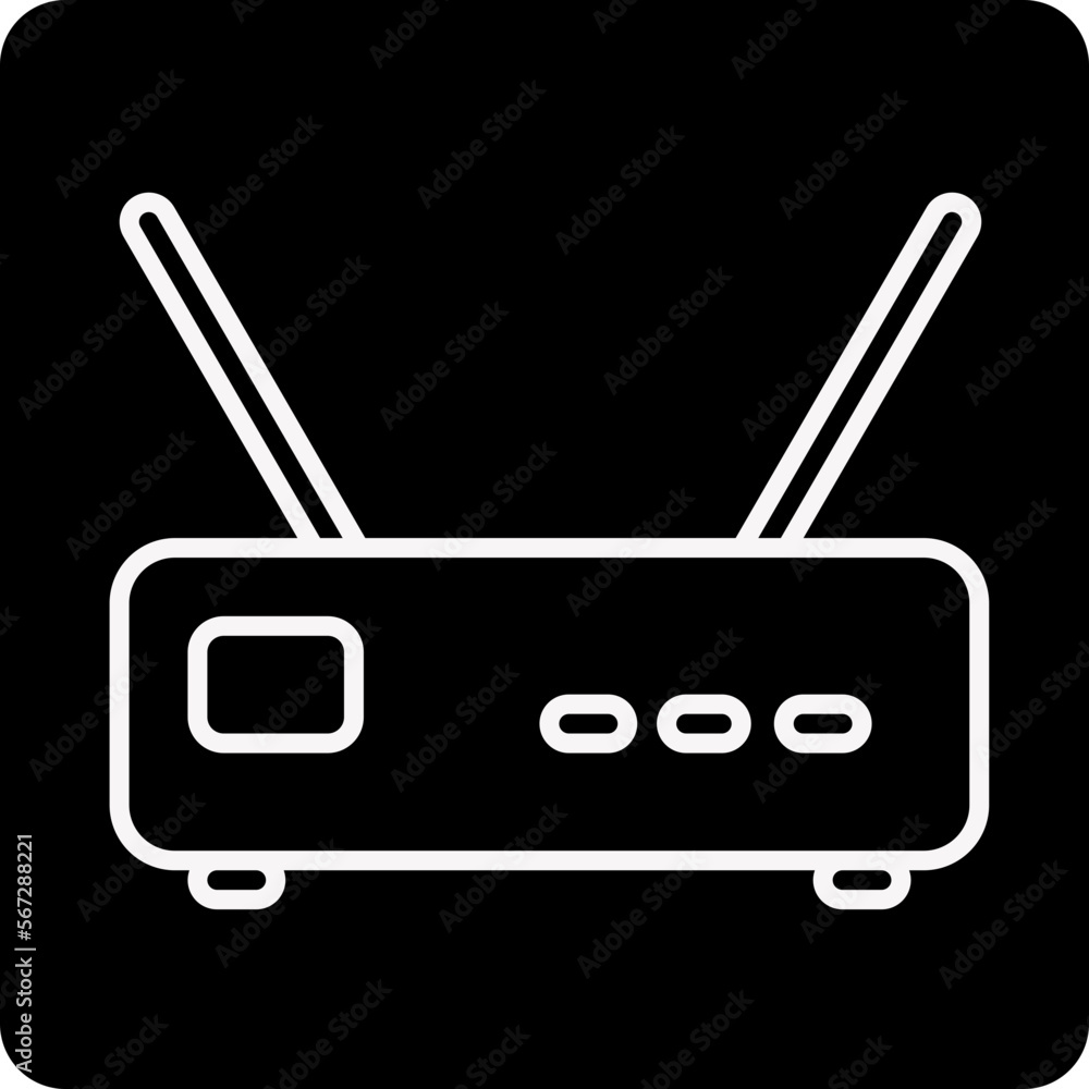 solid ROUTERS design vector icon solid ROUTERS design vector icon