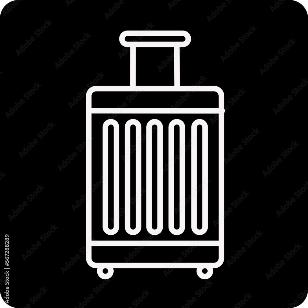 solid SUITCASE design vector icon solid SUITCASE design vector icon