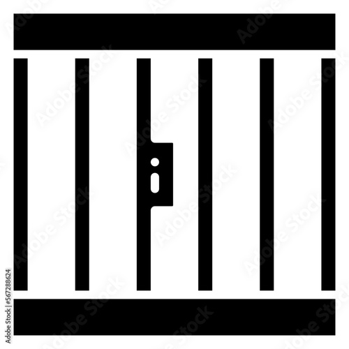 prison jail glyph icon