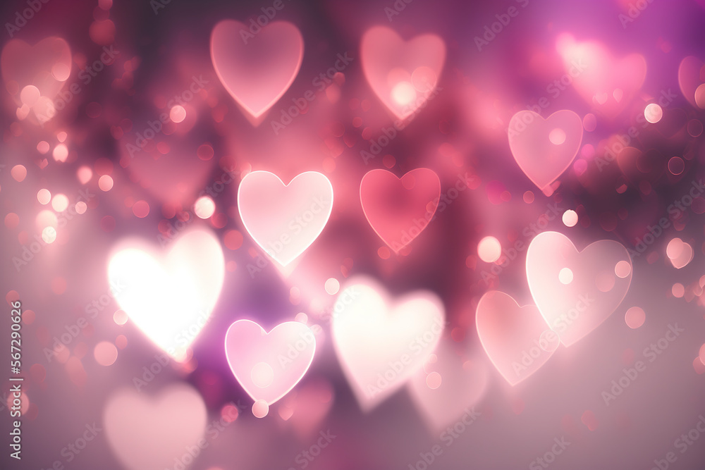 Blurred Valentine's Day wallpaper. Generative AI Blurred Valentine's Day wallpaper. Generative AI