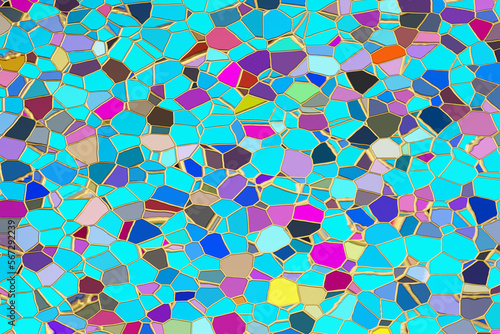 Papier peint cracked enamel with golden line background