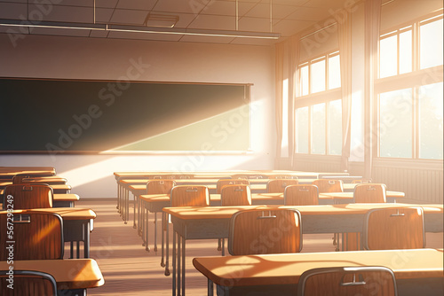 誰もいない学校の教室、卒業, Generative AI