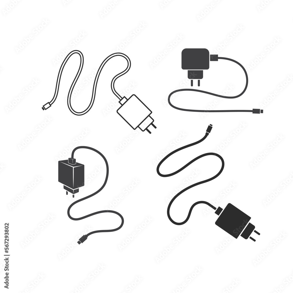 phone charger adapter icon vector illustration design template phone charger adapter icon vector illustration design template