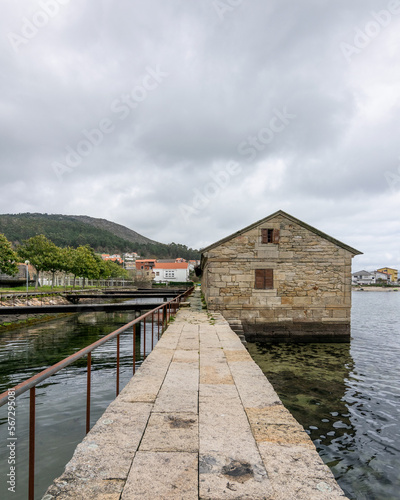 Molino de mareas de O Pozo do Cachón, en Muros (Galicia, España)