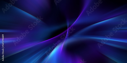 Abstract colorful neon light rays background 