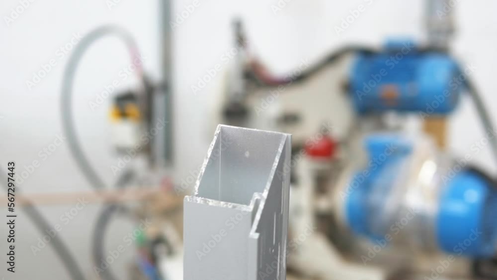 Process of industrial metalworking milling machine with circular saws in production Process of industrial metalworking milling machine with circular saws in production