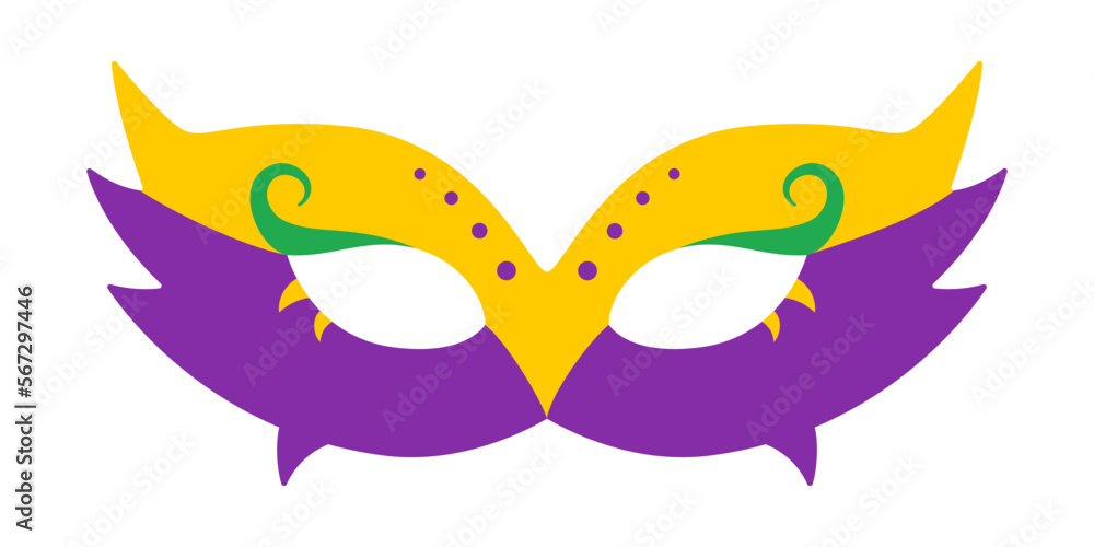 Vector carnival mask. Mardi Gras mask with dots. Design for fat tuesday carnival. Colorful masquerade illustration. Carnival mask for traditional holiday or festival. Vector carnival mask. Mardi Gras mask with dots. Design for fat tuesday carnival. Colorful masquerade illustration. Carnival mask for traditional holiday or festival.