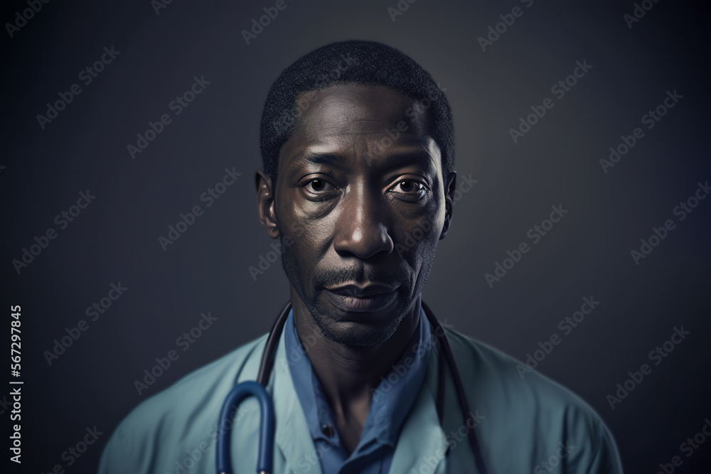 portrait of an afro american doctor in the hospital portrait of an afro american doctor in the hospital