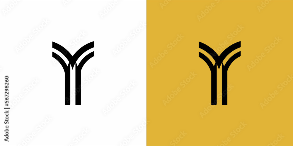 logo mono gram black siluet white and yellow background logo mono gram black siluet white and yellow background