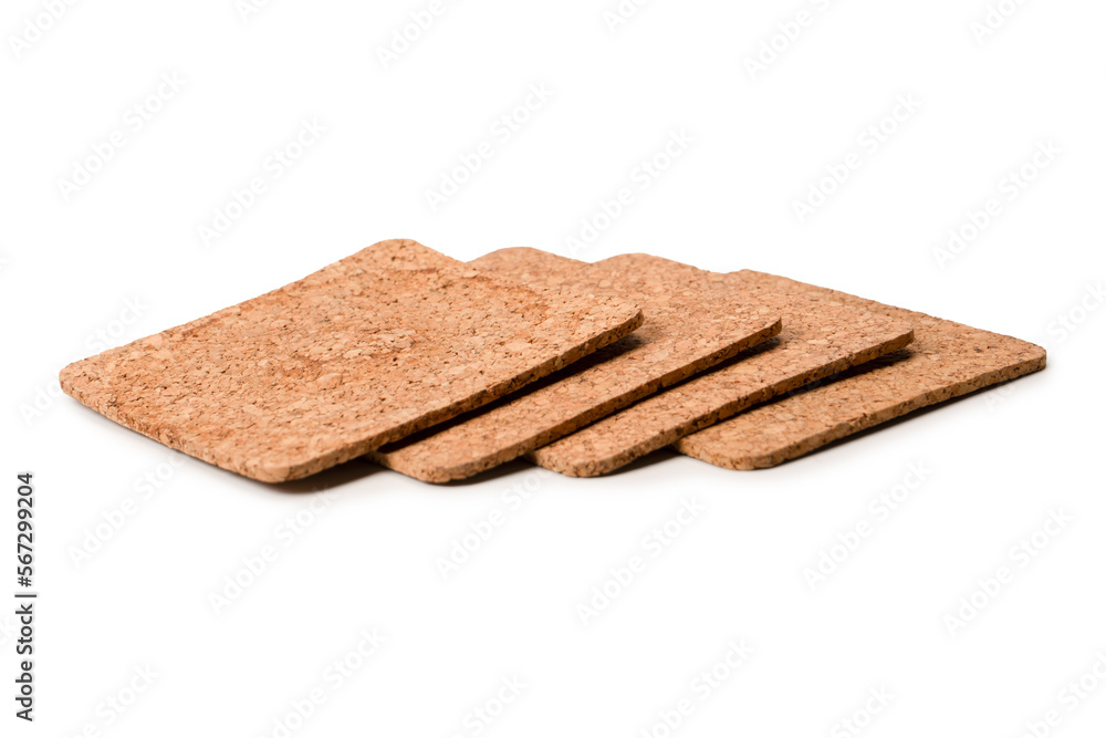 Coaster for a cup isolated on a white background. Coaster for a cup isolated on a white background.