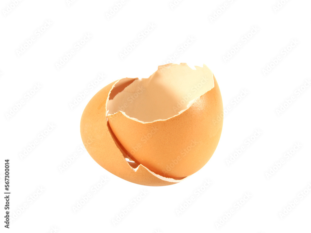 Egg shells isolated on white background. Egg shells isolated on white background.