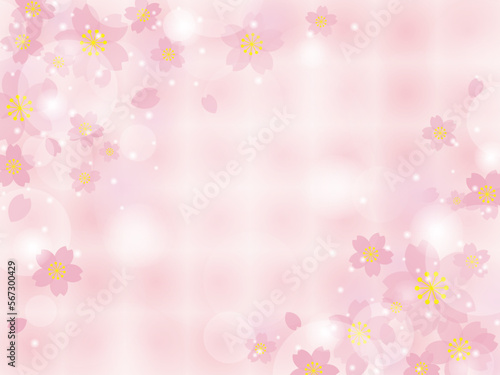 背景イラスト素材〈桜〉