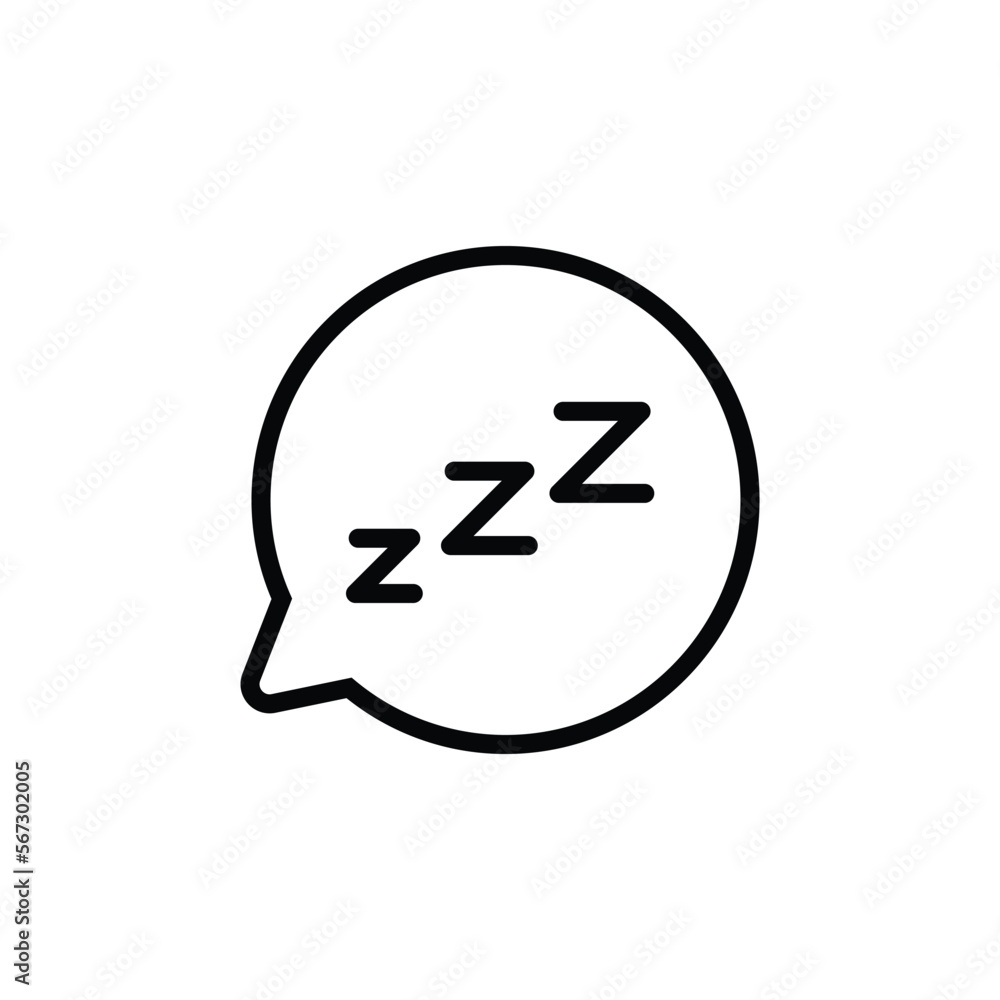 Sleep icon,vector illustration. Flat design style. vector sleep icon illustration isolated on White background, sleep icon Eps10. sleep icons graphic design vector symbols.
