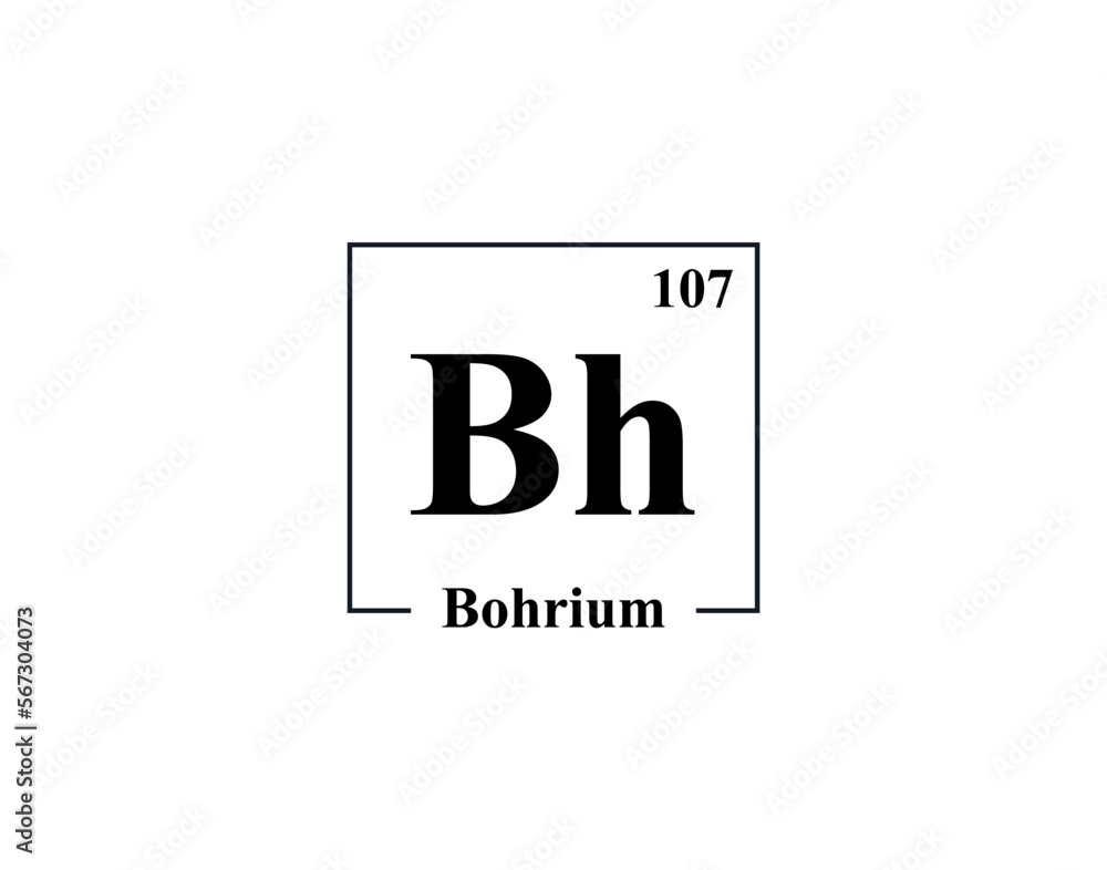 Bohrium icon vector. 107 Bh Bohrium Bohrium icon vector. 107 Bh Bohrium