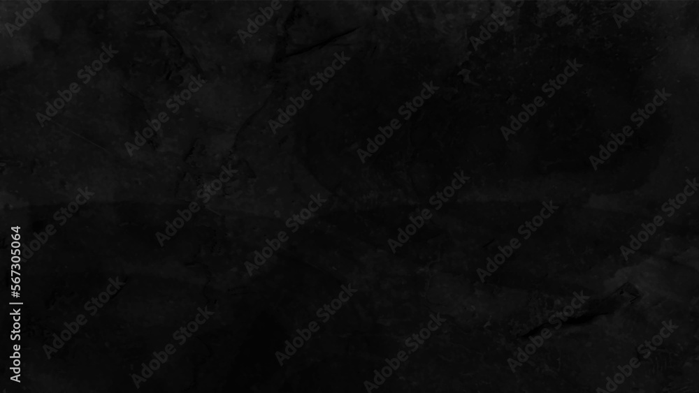 Old black background. Grunge texture. Dark wallpaper. Blackboard
