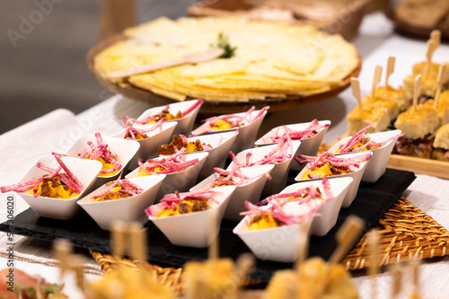 Tableau sur toile Apéritif / Amuse bouche dans un événement