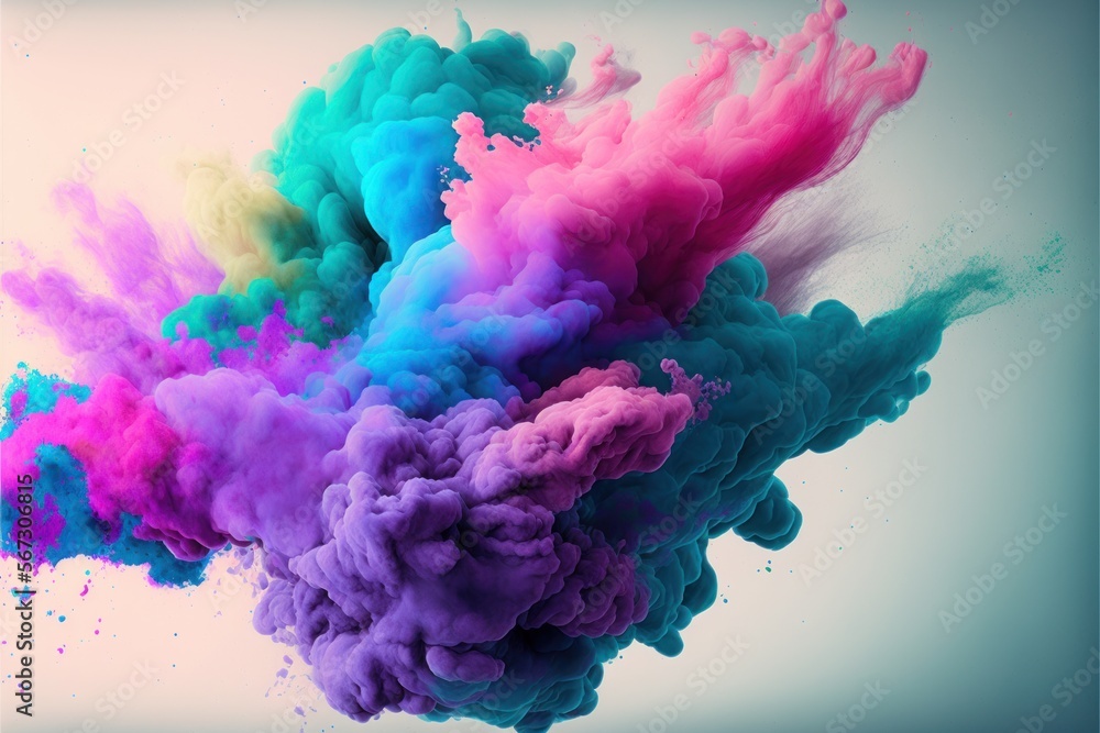 Fototapeta premium Wavy Lines. Abstract and Textured Background Illustration. Render. Created with Generative AI