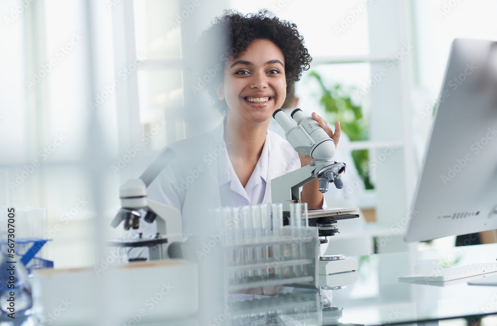 Female Scientist Working in The Lab Female Scientist Working in The Lab