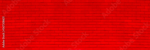Simple red brick wall contour pattern - minimalistic vector background. Mosaic repeatable ceramic texture. Geometric seamless design.