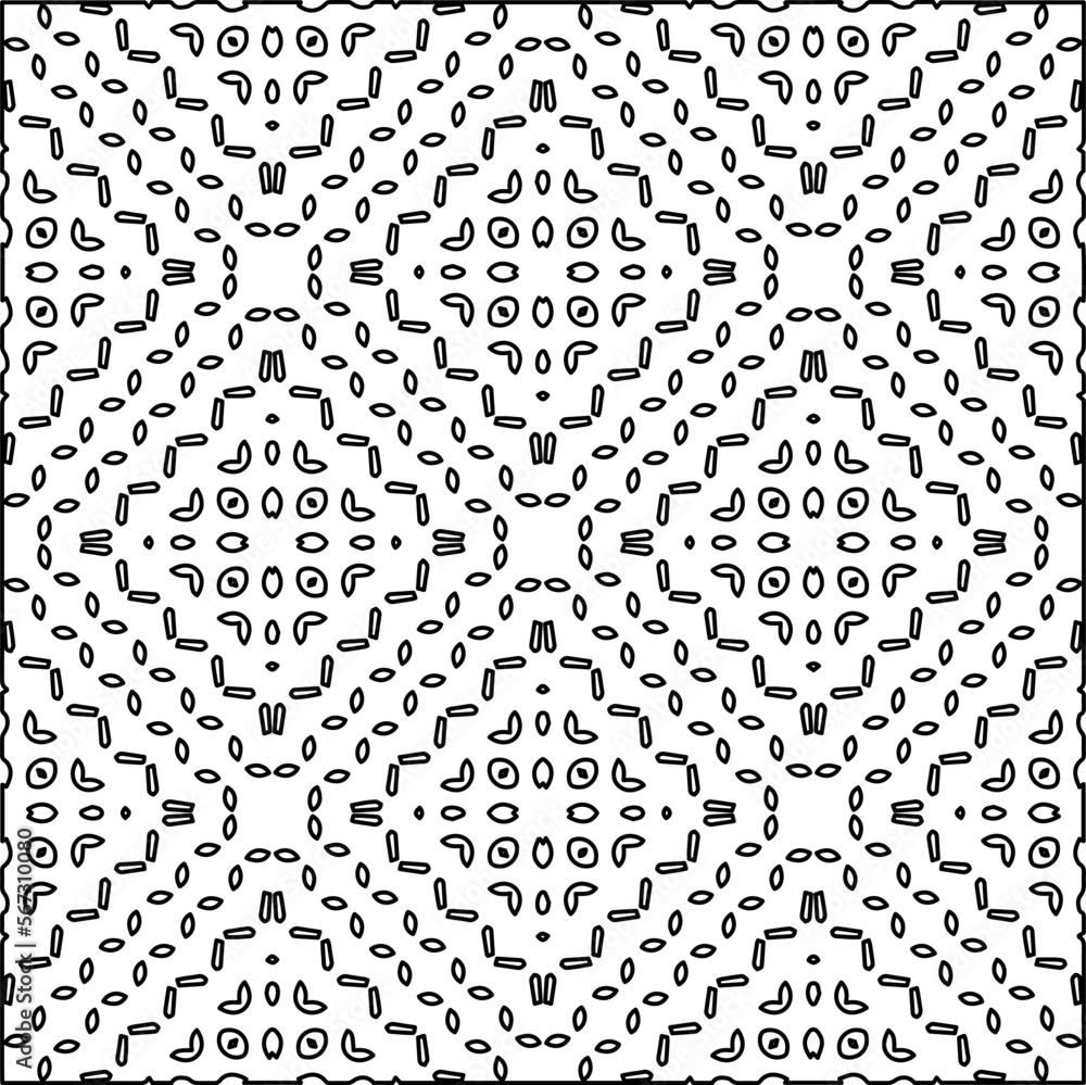 Stylish texture with figures from lines.
Abstract geometric black and white pattern for web page, textures, card, poster, fabric, textile. Monochrome graphic repeating design. Stylish texture with figures from lines.
Abstract geometric black and white pattern for web page, textures, card, poster, fabric, textile. Monochrome graphic repeating design.