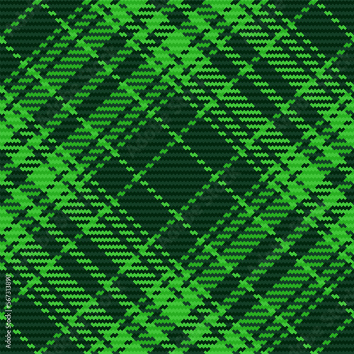 Fabric pattern check. Textile plaid texture. Seamless background vector tartan.