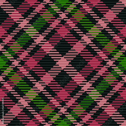 Fabric vector background. Tartan textile pattern. Check plaid seamless texture.