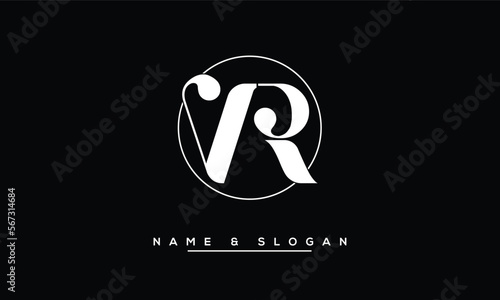 VR,  RV,  V,  R   Abstract  Letters  Logo  Monogram