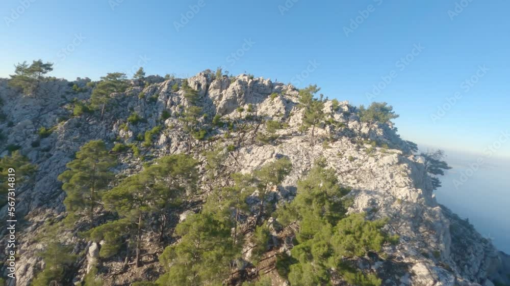 Gorgeous mountain peaks of the mountain on the shores of Turkey, vacation Gorgeous mountain peaks of the mountain on the shores of Turkey, vacation