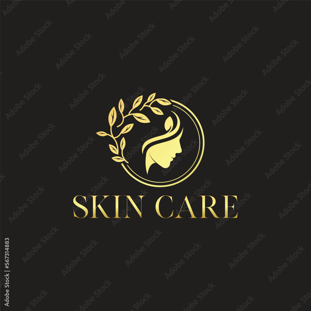 Vector skin care logo design Vector skin care logo design