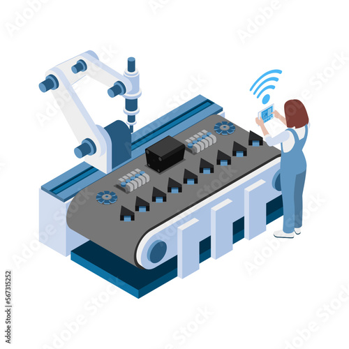 Wallpaper Mural Robotic Assembly Woman Composition Torontodigital.ca