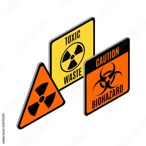 Toxic Waste Signboards Composition