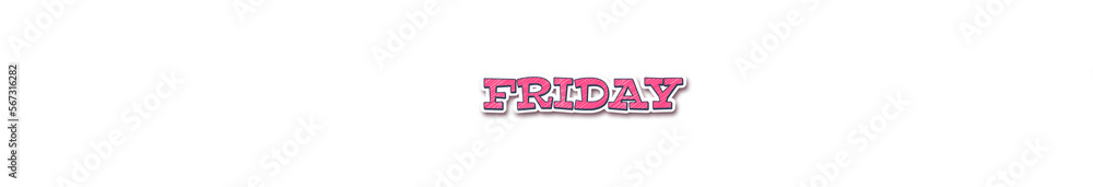 FRIDAY Sticker typography banner with transparent background FRIDAY Sticker typography banner with transparent background