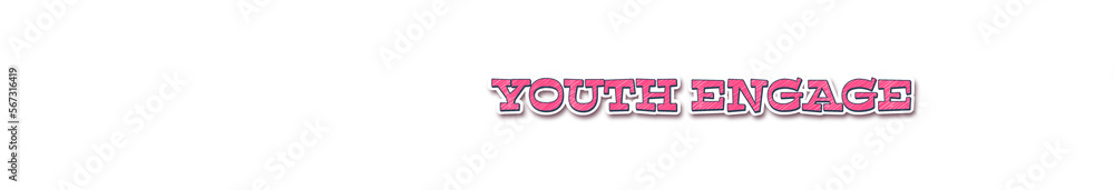 YOUTH ENGAGE Sticker typography banner with transparent background YOUTH ENGAGE Sticker typography banner with transparent background