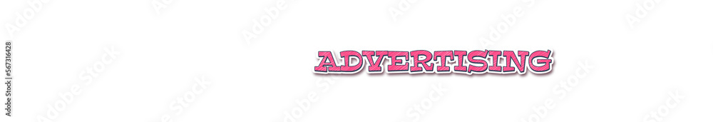 Fototapeta premium ADVERTISING Sticker typography banner with transparent background