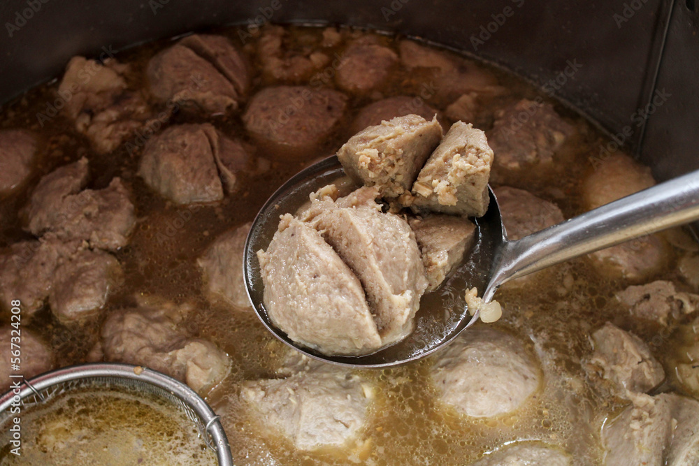 Fototapeta premium meatballs in a pan