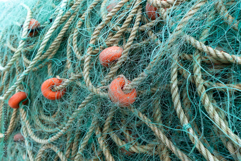 Traditional fishing nets for catching fish.