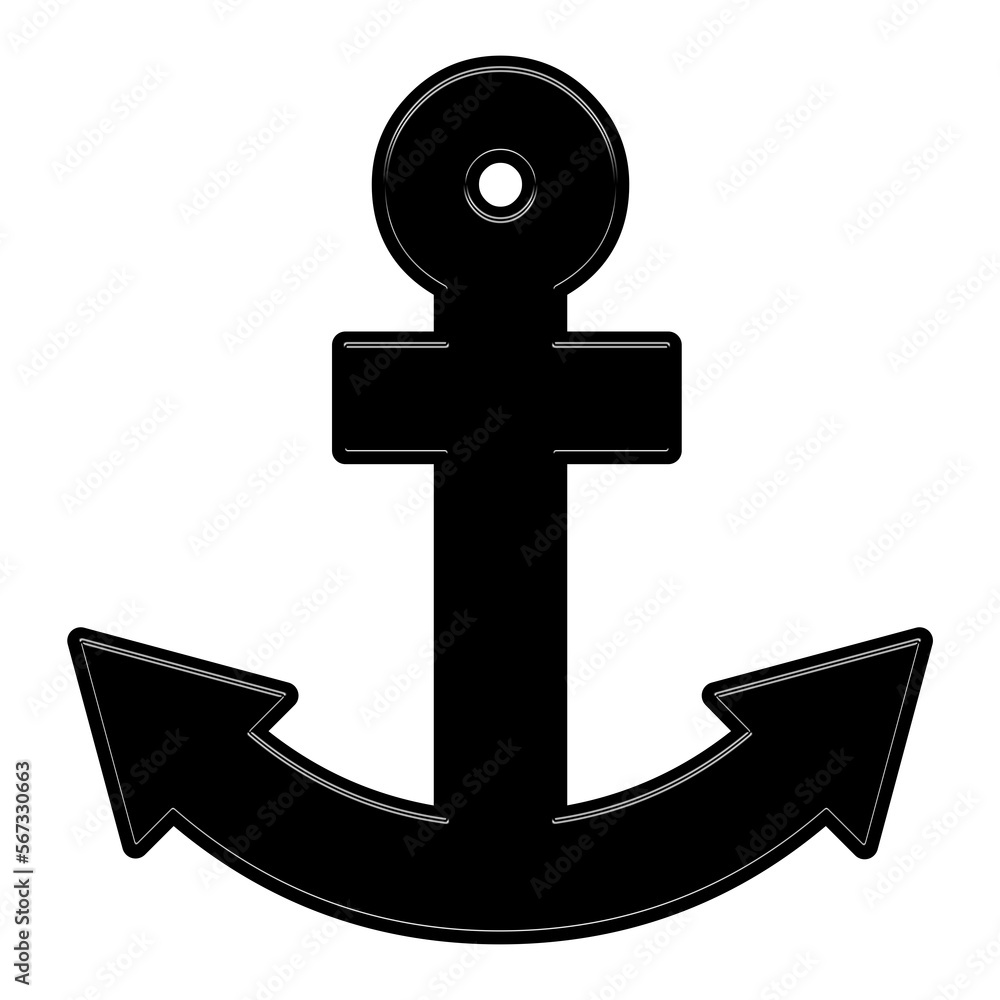 Beautiful illustration of anchor with transparent background Beautiful illustration of anchor with transparent background