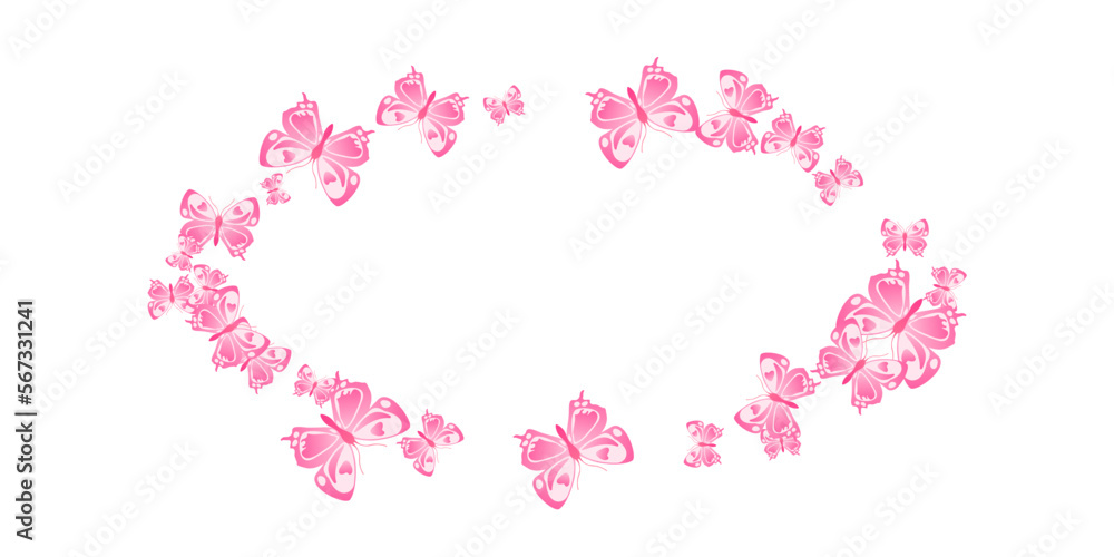 Magic pink butterflies abstract vector illustration. Summer cute moths. Fancy butterflies abstract children background. Gentle wings insects graphic design. Tropical beings. Magic pink butterflies abstract vector illustration. Summer cute moths. Fancy butterflies abstract children background. Gentle wings insects graphic design. Tropical beings.