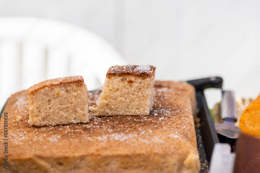 Homemade typical almond cake Homemade typical almond cake